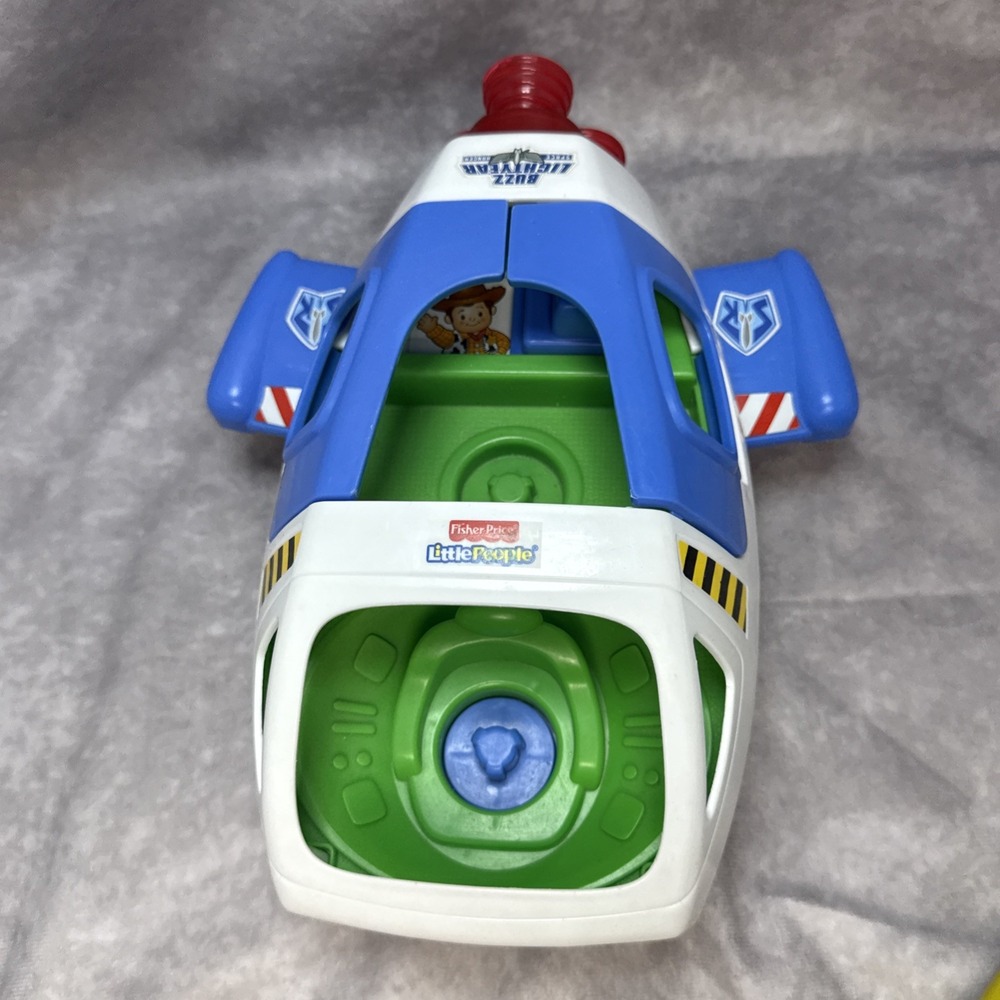 Fisher Price Little People Buzz Lightyear Spaceship Talking Light Up 2012 Works